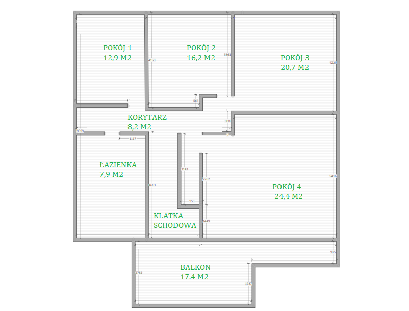 Plan domu – rzut 2